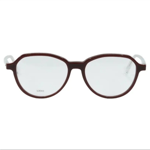 NEW LOEWE GEOMETRIC EYEGLASSES LOEWE LW50010U 068 BROWN CLEAR EYEWEAR - Picture 2 of 3